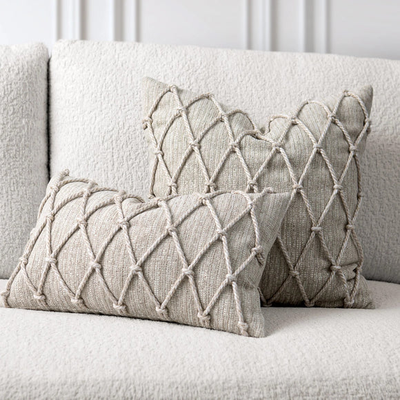 Macrame Outdoor Pillow