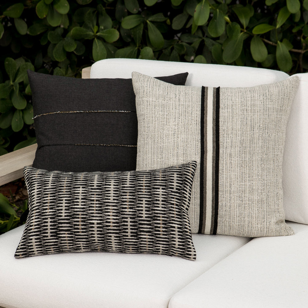 Micro Fringe Outdoor Pillow