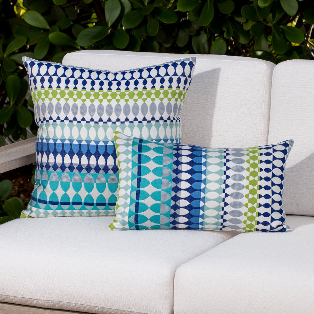 Modern Oval Outdoor Pillow