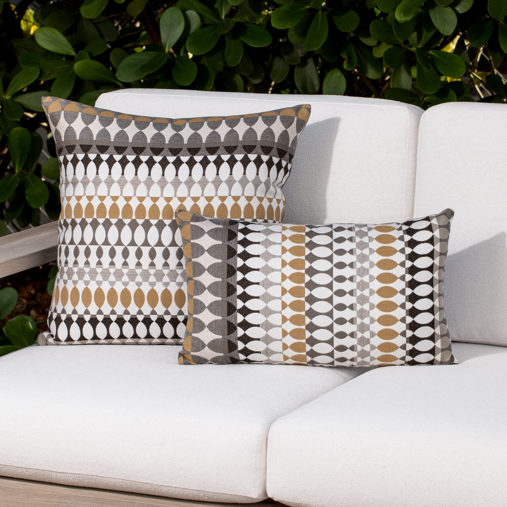 Modern Oval Outdoor Pillow