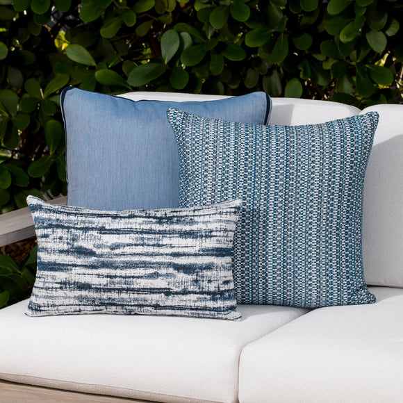 Ocean Banded Box Pillow