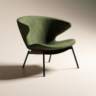 Ella Lounge Chair with Tubular Legs