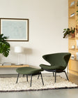 Ella Lounge Chair with Tubular Legs
