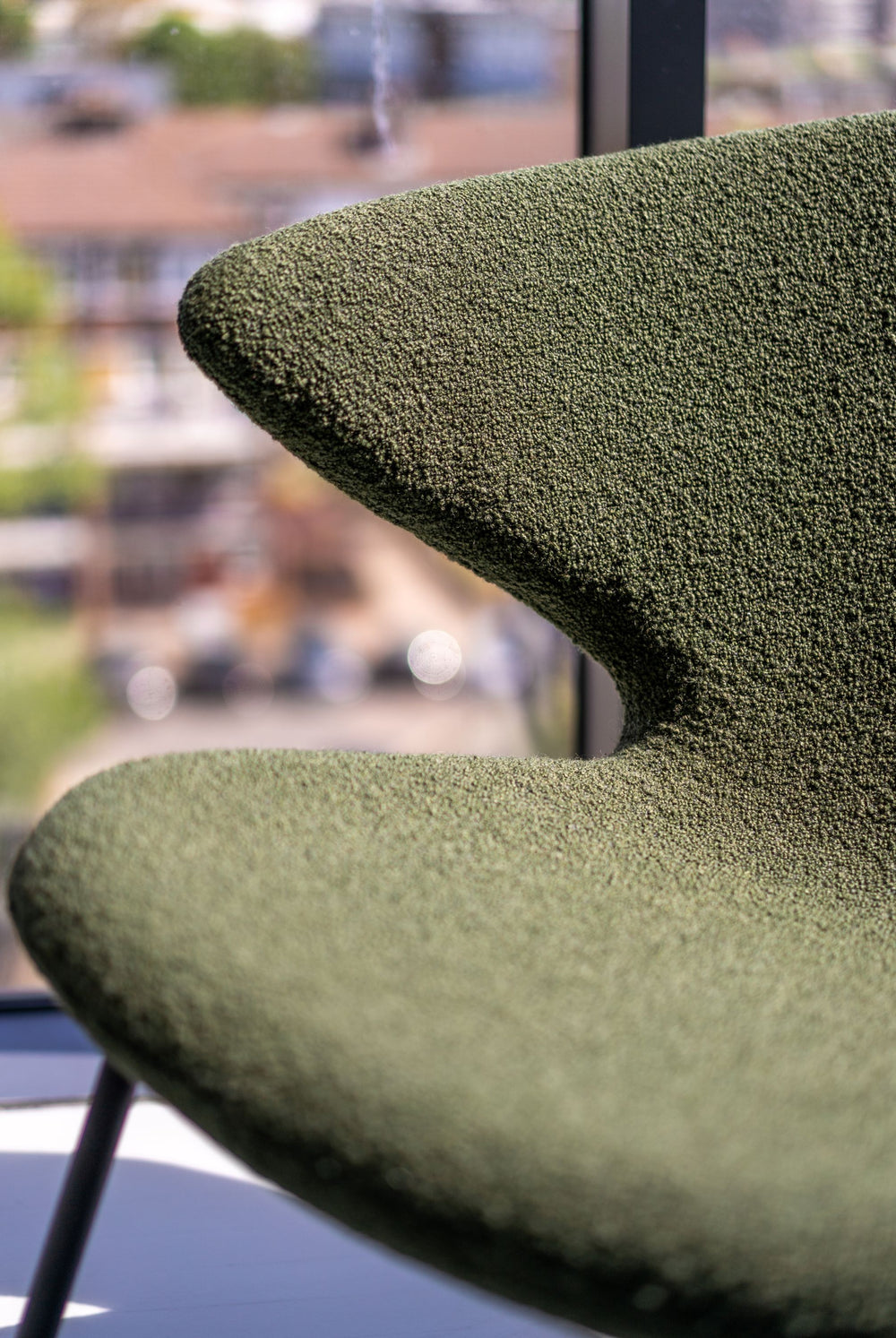 Ella Lounge Chair with Tubular Legs