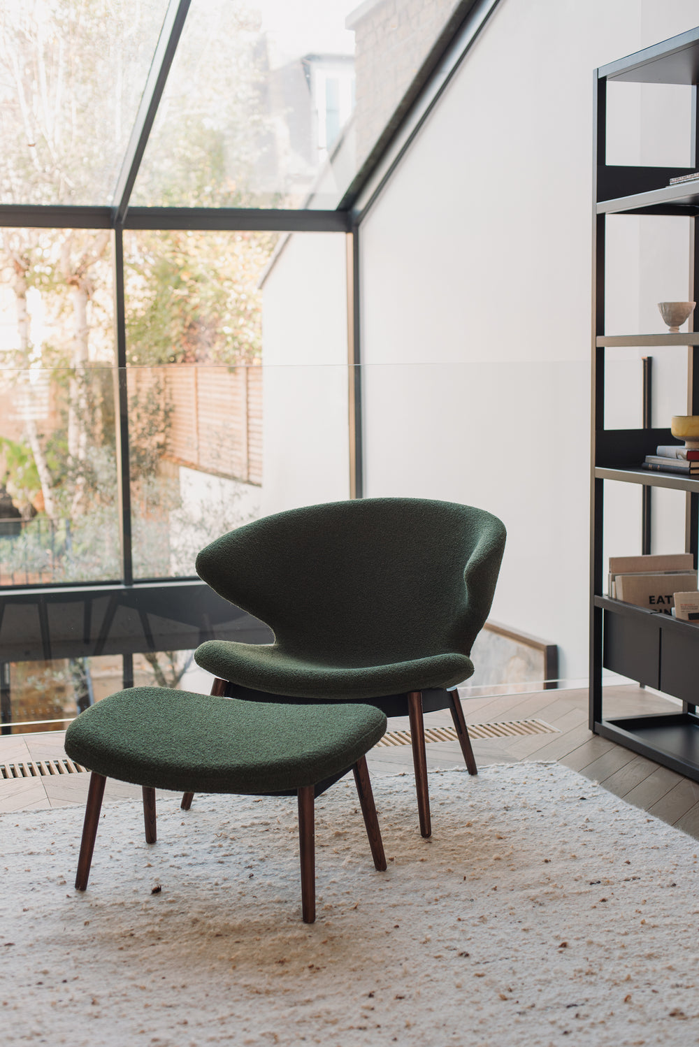 Ella Lounge Chair with Wood Legs