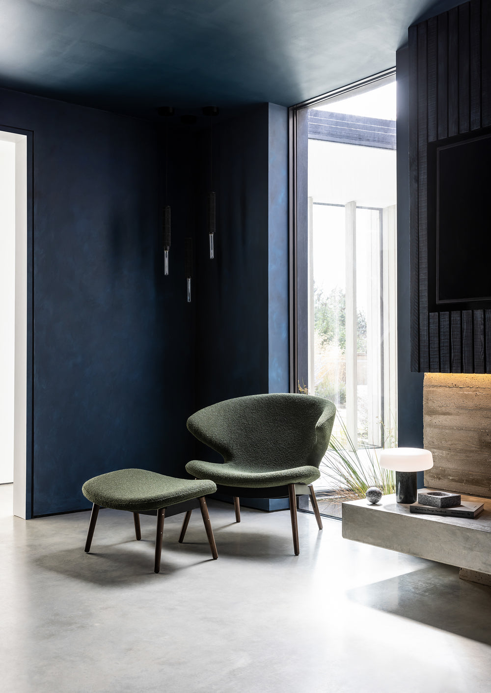 Ella Lounge Chair with Wood Legs