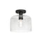 Elsa Semi Flush Mount  option Black