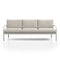 Navy Outdoor 3-Seater Sofa  option White Grey Powder Coated