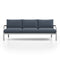 Navy Outdoor 3-Seater Sofa  option Sunbrella Heritage Sky