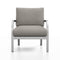 Navy Outdoor Lounge Armchair  option Camira Replay Zero Bounce