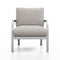 Navy Outdoor Lounge Armchair  option Kvadrat Hero Heather 113