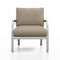 Navy Outdoor Lounge Armchair  option Spinneybeck Volo Oatmeal