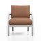Navy Outdoor Lounge Armchair  option Spinneybeck Volo Tan