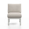 Navy Outdoor Lounge Chair  option White Grey Powder Coated
