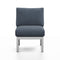 Navy Outdoor Lounge Chair  option Sunbrella Heritage Sky