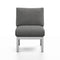 Navy Outdoor Lounge Chair  option Sunbrella Heritage Slate