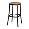 1 Inch Upholstered Bar and Counter Stool  option Dark Powder Coated Aluminum