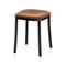 1 Inch Upholstered Low Stool  option Dark Powder Coated Aluminum