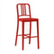 111 Navy Bar and Counter Stool  option Red