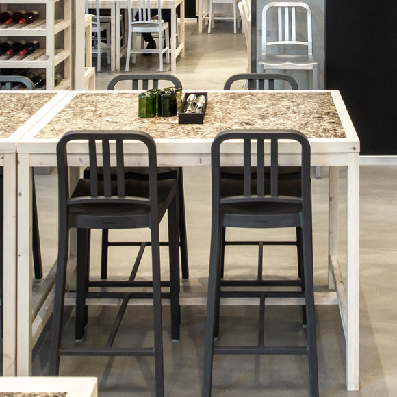 111 Navy Bar and Counter Stool
