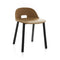 ALFI Low Back Chair  option Black Powder Coated Aluminum