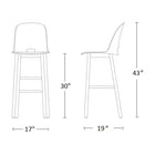 Alfi High Back Stool