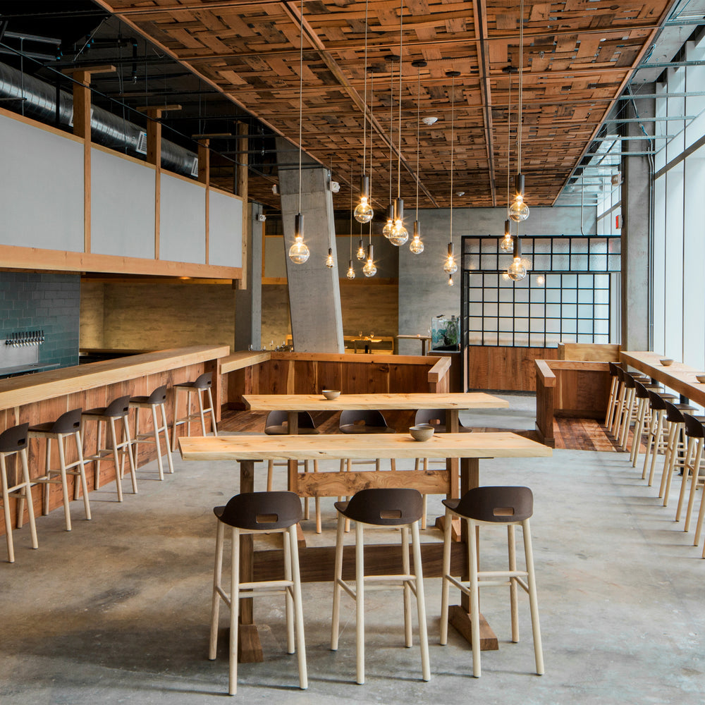 Alfi Low Back Bar and Counter Stool