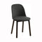 Alfi Soft High Back Chair  option Dark Stained Ash