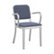 Navy Officer Outdoor Armchair  option Sunbrella Heritage Sky