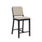 Navy Officer Outdoor Bar and Counter Stool  option Black Powder Coated