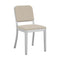 Navy Officer Outdoor Side Chair  option Sunbrella Heritage Papyrus