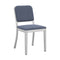 Navy Officer Outdoor Side Chair  option Sunbrella Heritage Sky