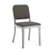Navy Officer Side Chair  option Clear Anodized Hand Brushed