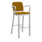 Navy Officer Bar and Counter Stool with Arms  option Kvadrat Phlox 443