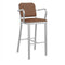 Navy Officer Bar and Counter Stool with Arms  option Spinneybeck Volo Tan 0945