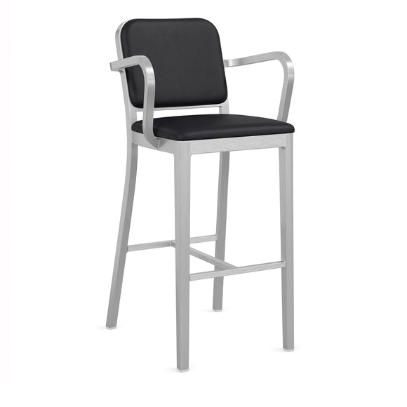 Navy Officer Stool with Arms