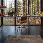 Navy Officer Swivel Armchair