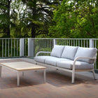 Navy Outdoor 3-Seater Sofa
