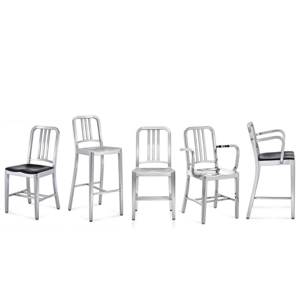 Navy Bar and Counter Stool