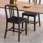 Navy Wood Chair