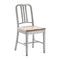 Navy Chair with Natural Wood Seat  option Ash