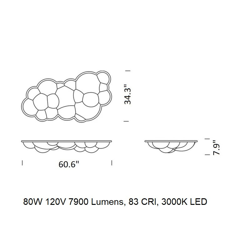 Nuvola Wall / Ceiling Light