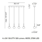 Alfi Linear LED Pendant Light