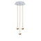 Alfi 3-Light LED Pendant Light  option Matte Gold