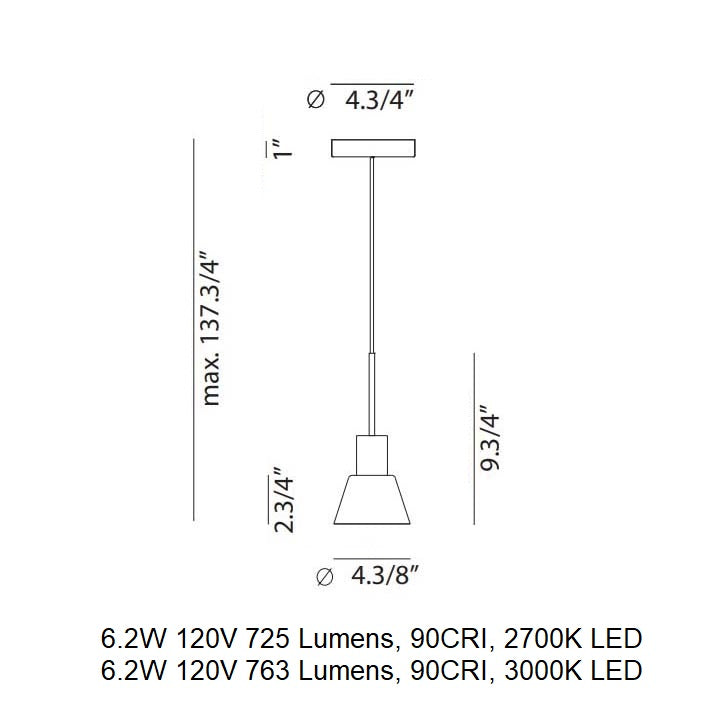 Belt 4144SG LED Pendant Light