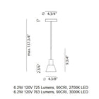 Belt 4144SG LED Pendant Light