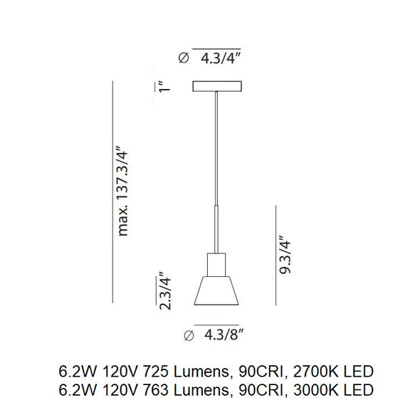 Belt 4144SG LED Pendant Light