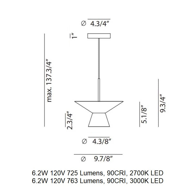 Belt 4145SG LED Pendant Light