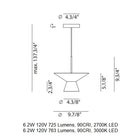Belt 4145SG LED Pendant Light
