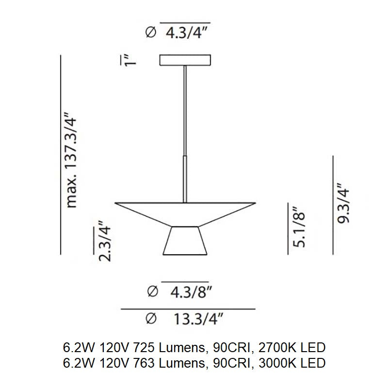 Belt 4145SG LED Pendant Light